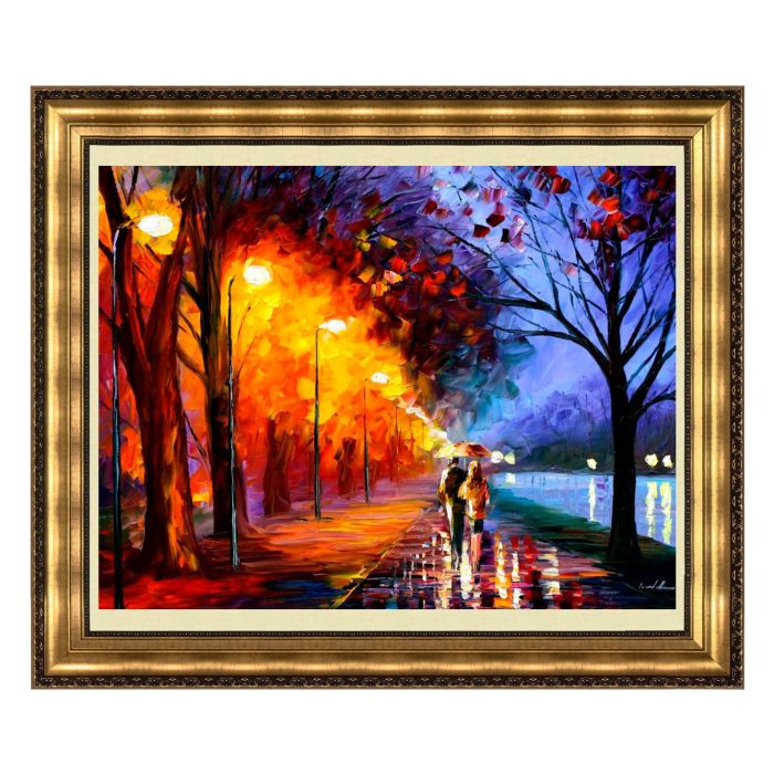 ALLEY BY THE LAKE Limited Edition Original Oil Painting On Canvas By