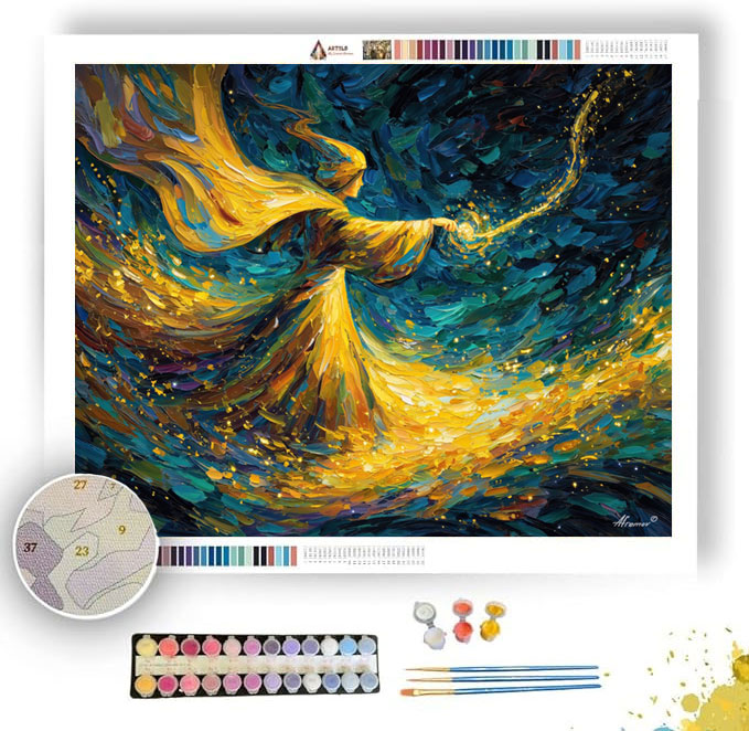 GOLDEN SPELLWEAVER - Paint by Numbers Full Kit