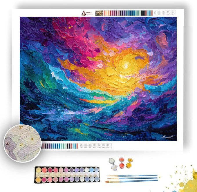 RISING FRAME - Paint by Numbers Full Kit