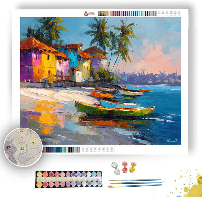 JOYFUL CITY - Paint by Numbers Full Kit