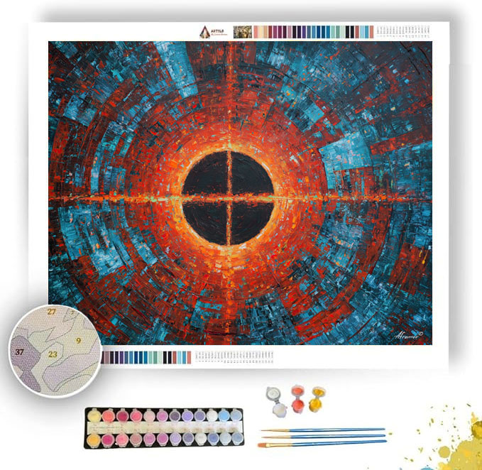 RISING SYMBOL - Paint by Numbers Full Kit