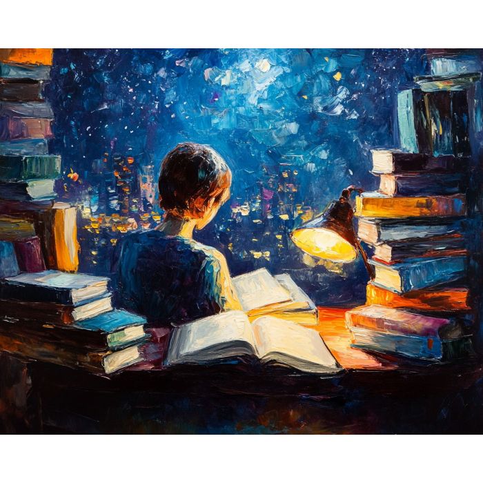 LATE-NIGHT STUDY -stretched