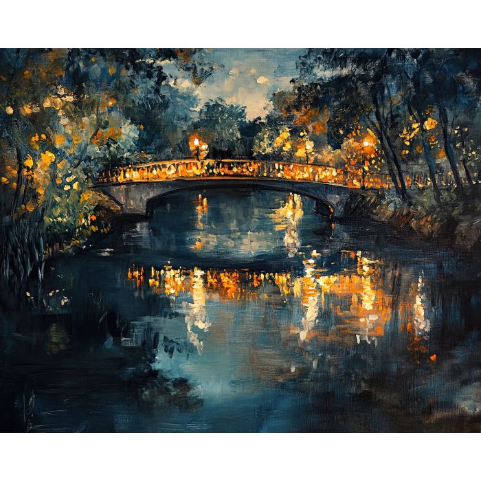 ILLUMINATED BRIDGE SHADOWS