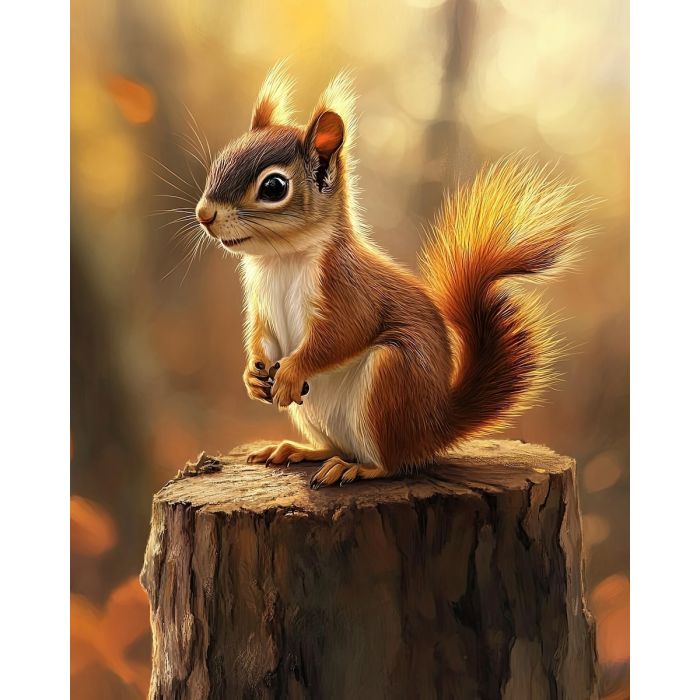 THE SQUIRREL'S MINIATURE ARTISTRY