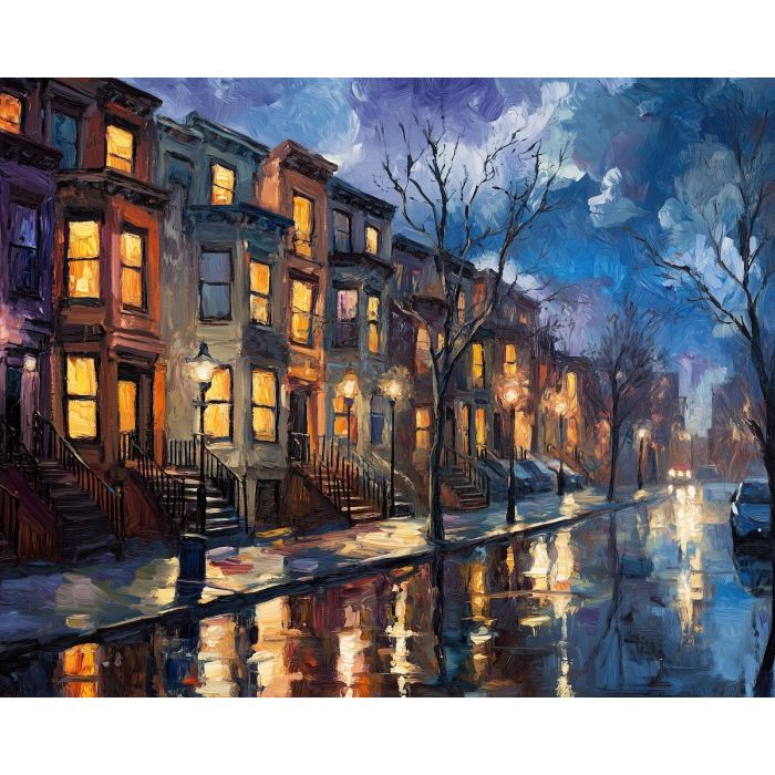 BROOKLYN BROWNSTONES IN A MAGNETIC STORM