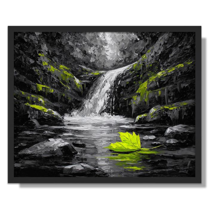 CHARTREUSE CASCADE - FRAMED