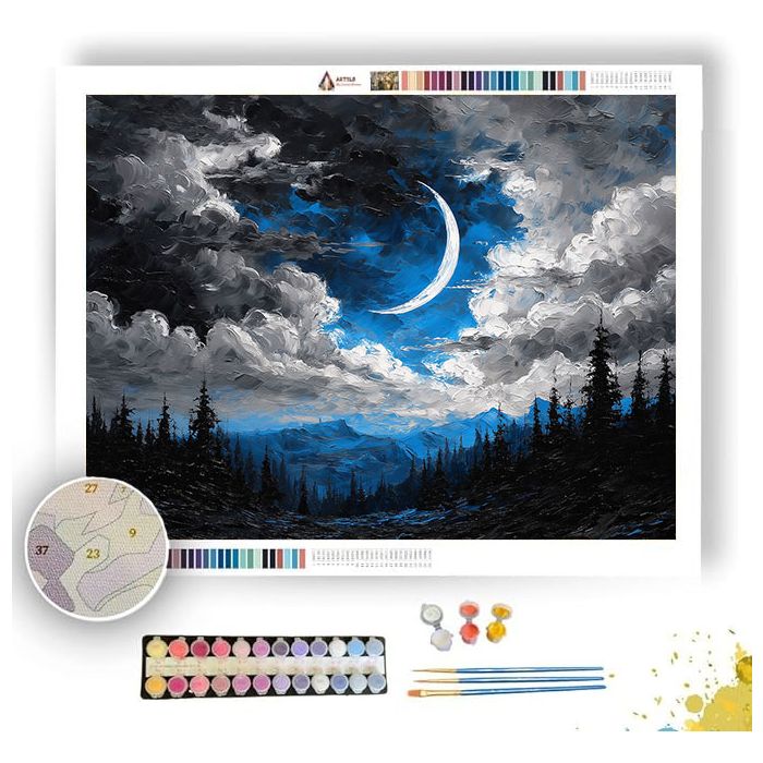 COBALT CRESCENT - Paint by Numbers Full Kit