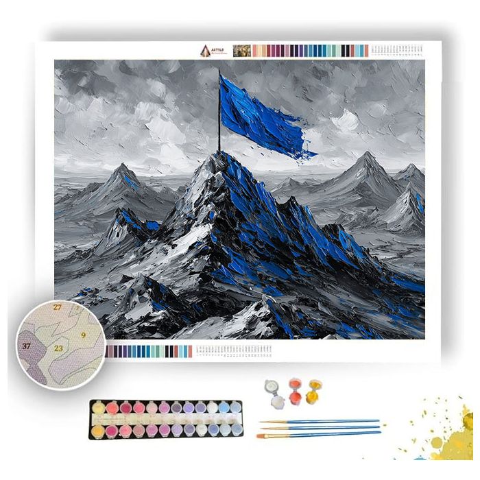 COBALT CREST - Paint by Numbers Full Kit