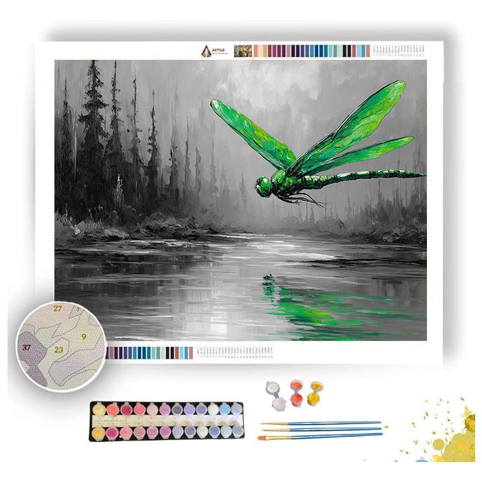 VIRIDIAN VEIL - Paint by Numbers Full Kit