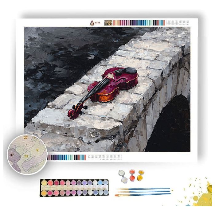 BURGUNDY BRIDGE - Paint by Numbers Full Kit