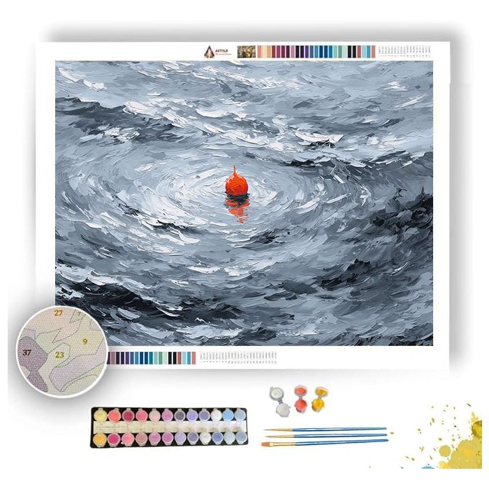 CORAL CUSP BW - Paint by Numbers Full Kit