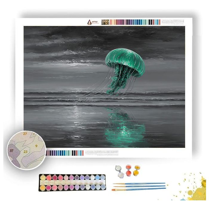 JADE JELLY BW - Paint by Numbers Full Kit