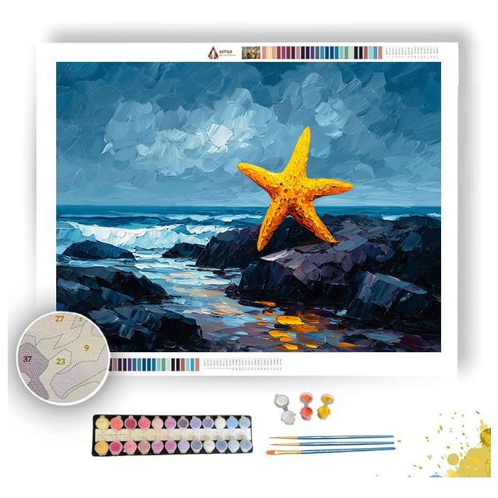 OCHRE OUTPOST BW - Paint by Numbers Full Kit