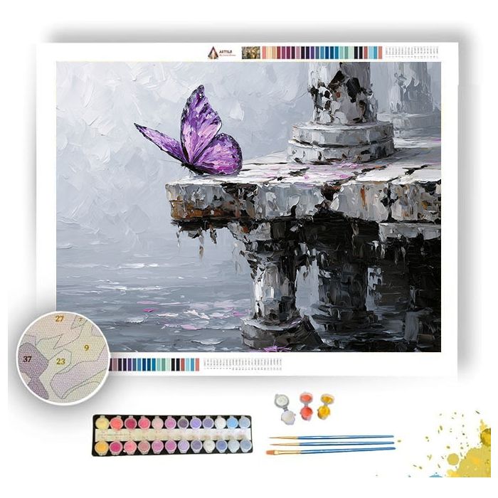 LILAC LAGOON BW - Paint by Numbers Full Kit