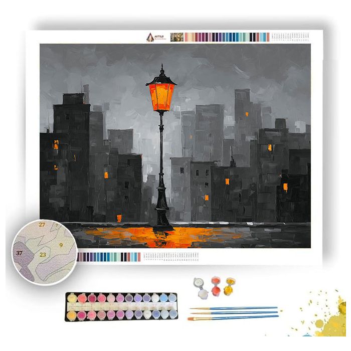 SAFFRON SOLACE BW - Paint by Numbers Full Kit