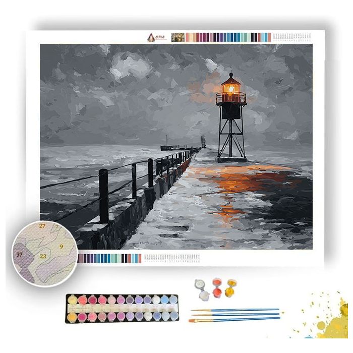 BRONZE BEACON BW - Paint by Numbers Full Kit