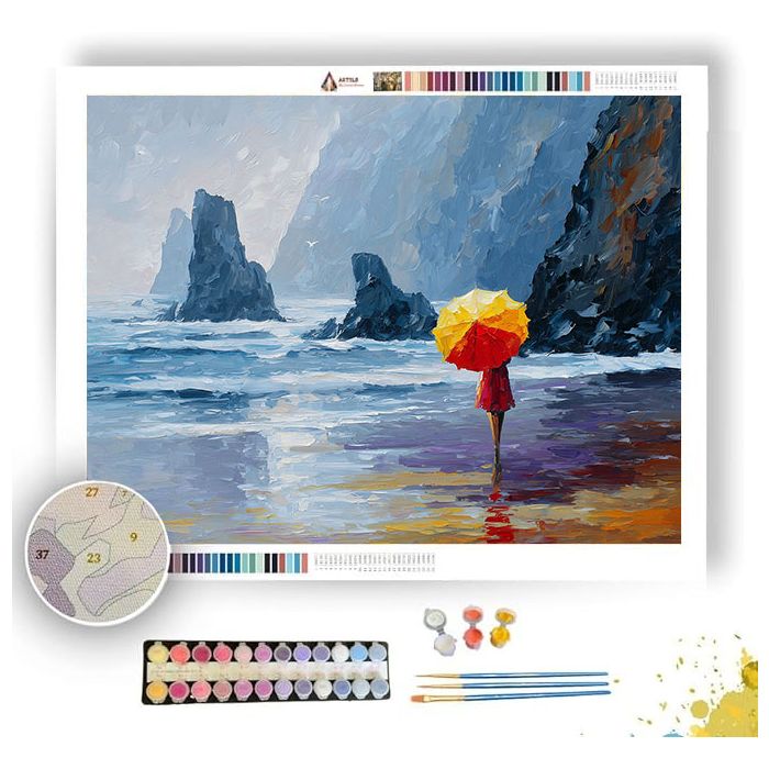 ECHOES OF COLOR BW - Paint by Numbers Full Kit