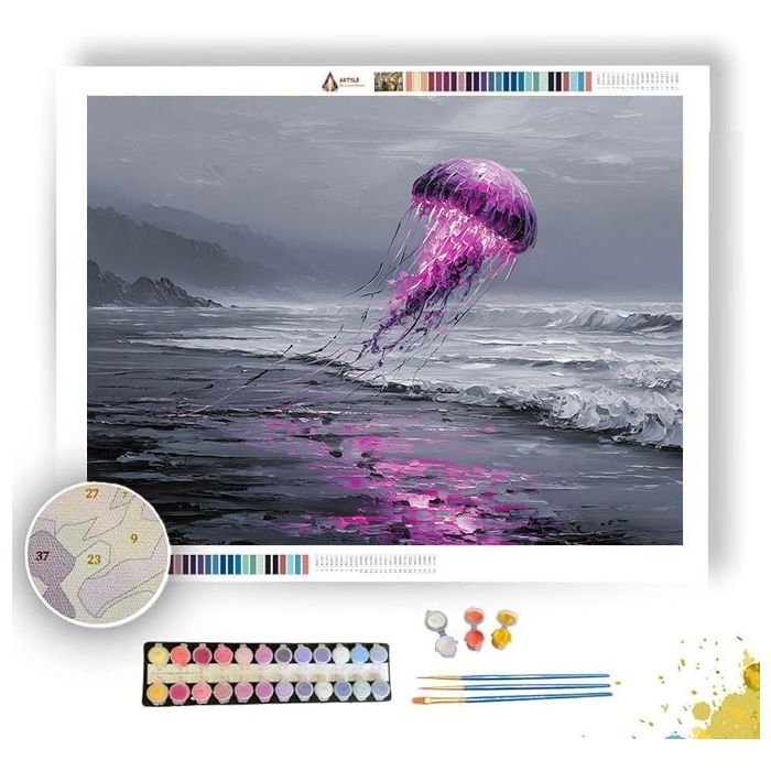 NEON TIDE BW - Paint by Numbers Full Kit