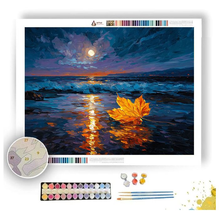 GOLDEN DRIFT BW - Paint by Numbers Full Kit