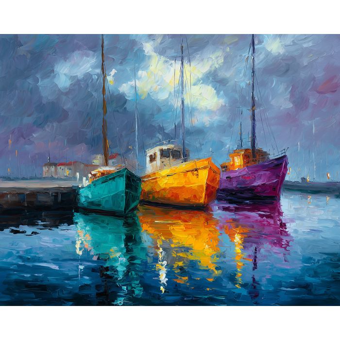 HARLEQUIN HARBOR B&W