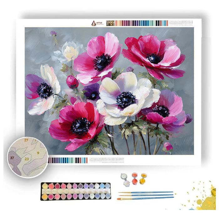 ANEMONE CHARM - Paint by Numbers Full Kit
