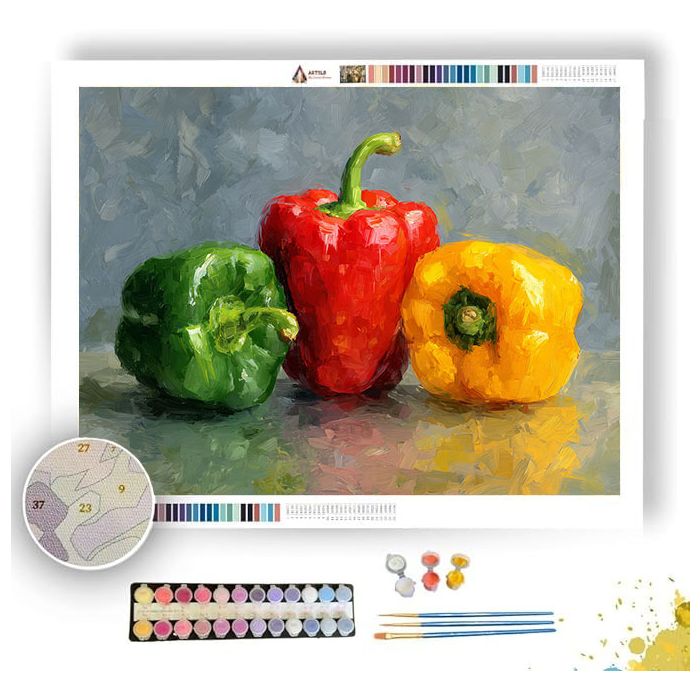 BELL PEPPER BRIGHT - Paint by Numbers Full Kit