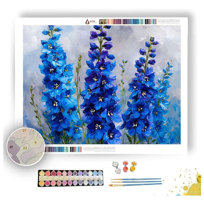DELPHINIUM DREAMS - Paint by Numbers Full Kit