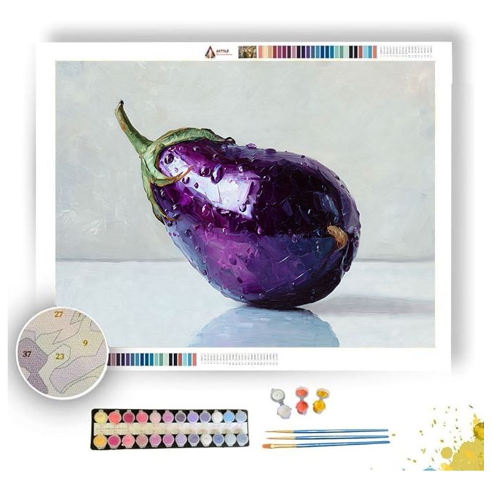 EGGPLANT ELEGANCE - Paint by Numbers Full Kit