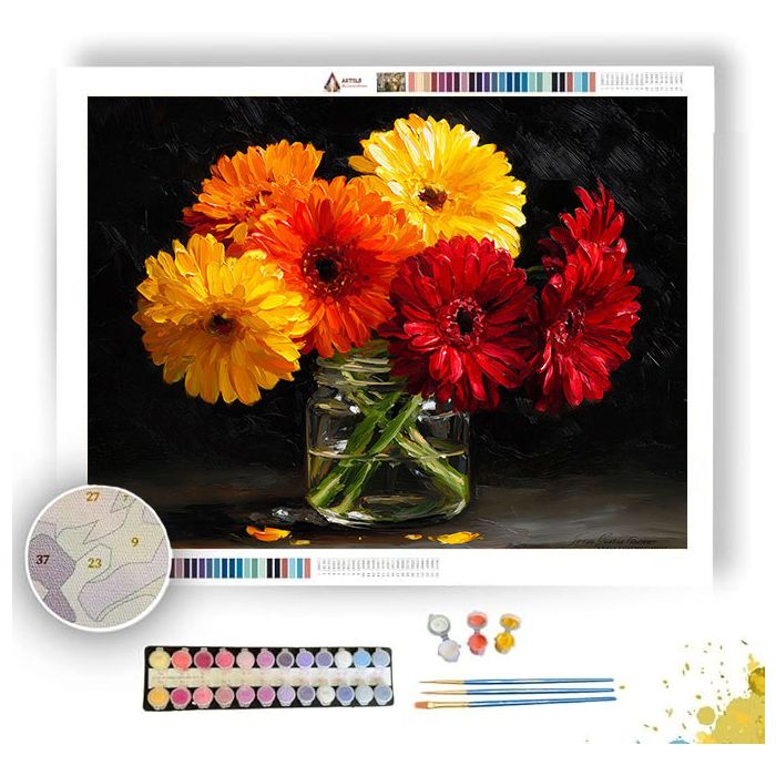 GERBERA JOY - Paint by Numbers Full Kit
