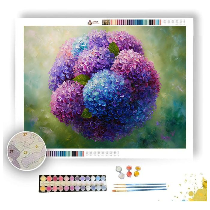 HYDRANGEA HARMONY - Paint by Numbers Full Kit