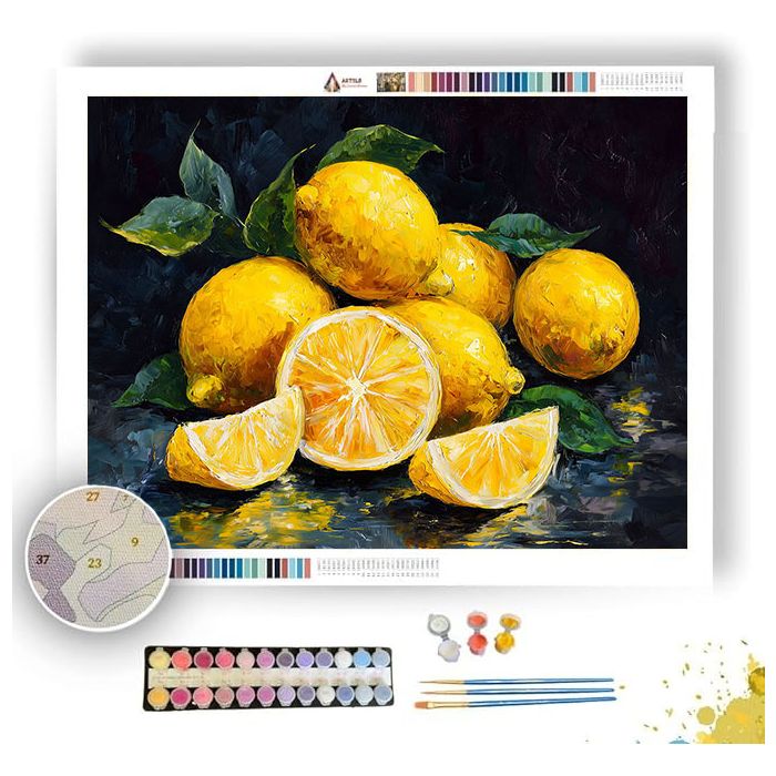 LEMON BRIGHT - Paint by Numbers Full Kit