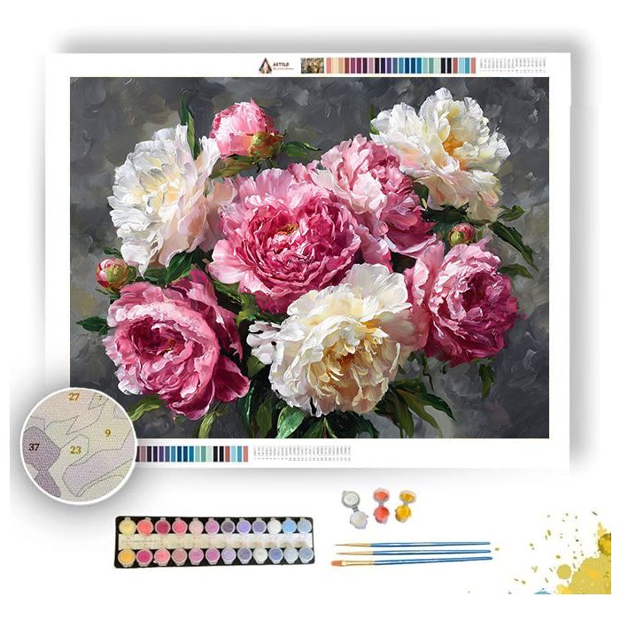 PEONY PARADE - Paint by Numbers Full Kit