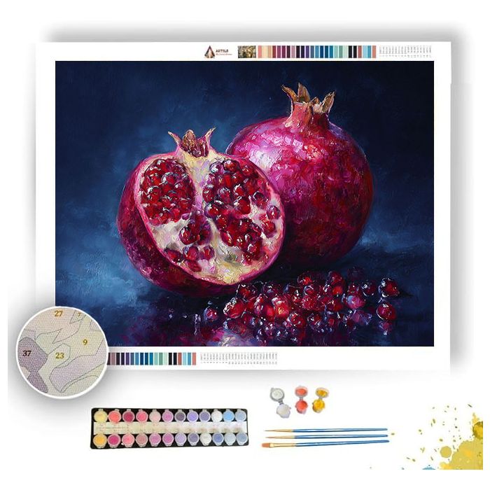 POMEGRANATE JEWELS - Paint by Numbers Full Kit