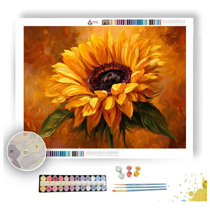 SUNFLOWER RADIANCE - Paint by Numbers Full Kit