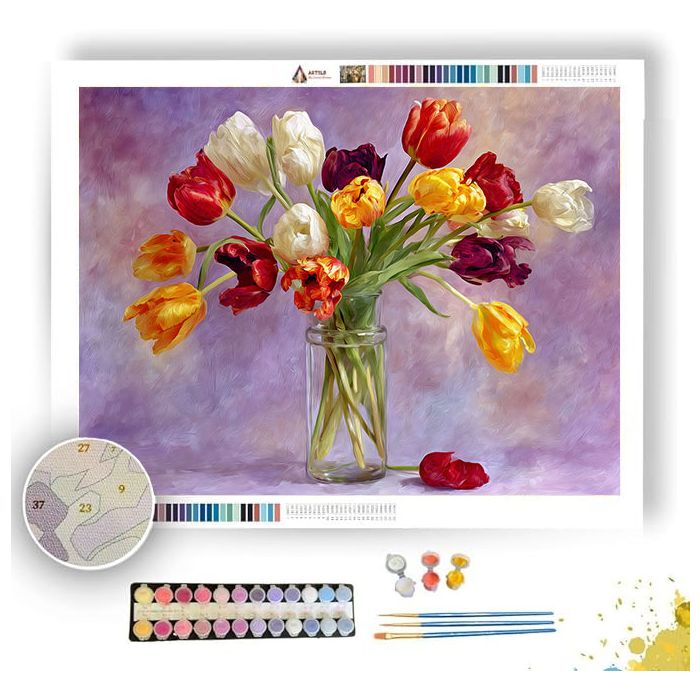 TULIP ELEGANCE - Paint by Numbers Full Kit