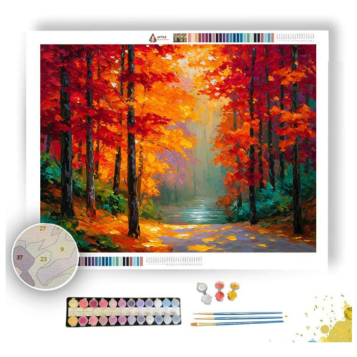 AUTUMN EMBRACE - Paint by Numbers Full Kit