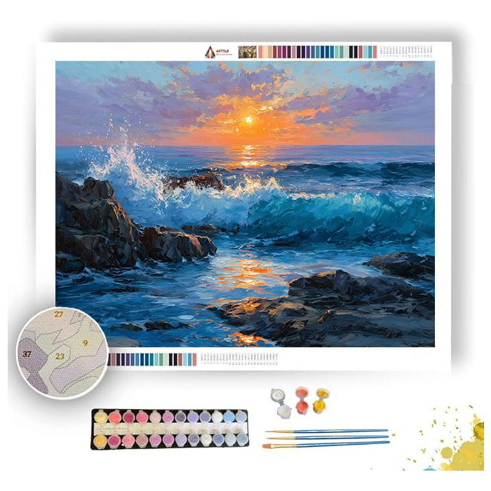 COASTAL SUNRISE - Paint by Numbers Full Kit