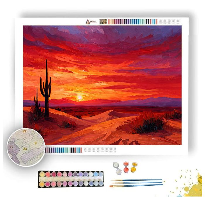 DESERT SUNSET - Paint by Numbers Full Kit