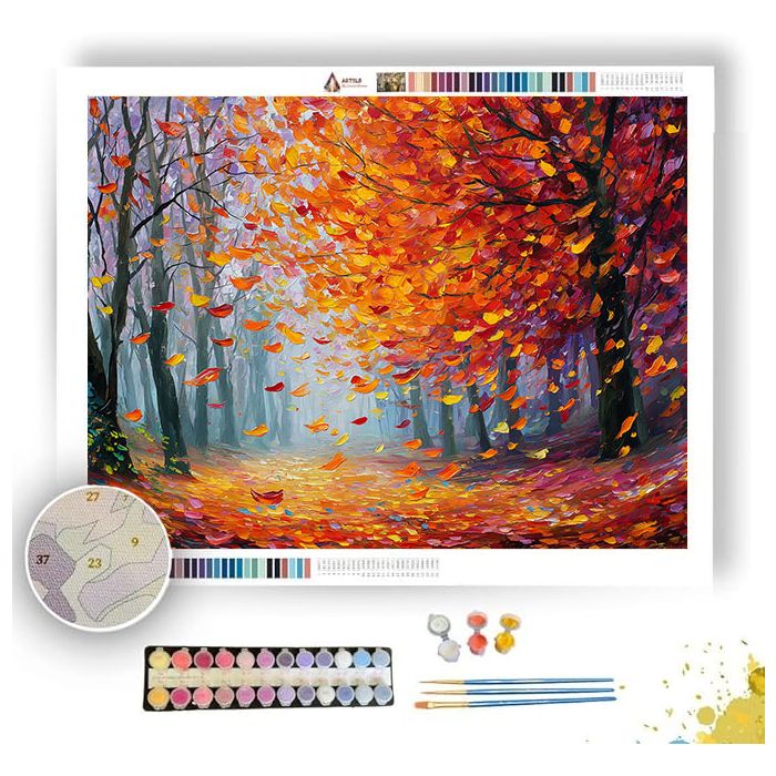 FALLING LEAVES - Paint by Numbers Full Kit