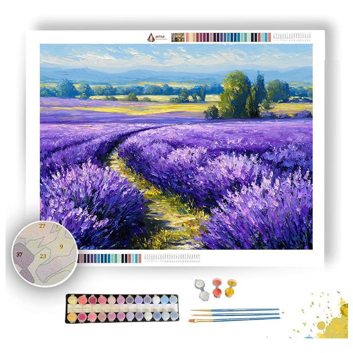 FIELDS OF LAVENDER - Paint by Numbers Full Kit