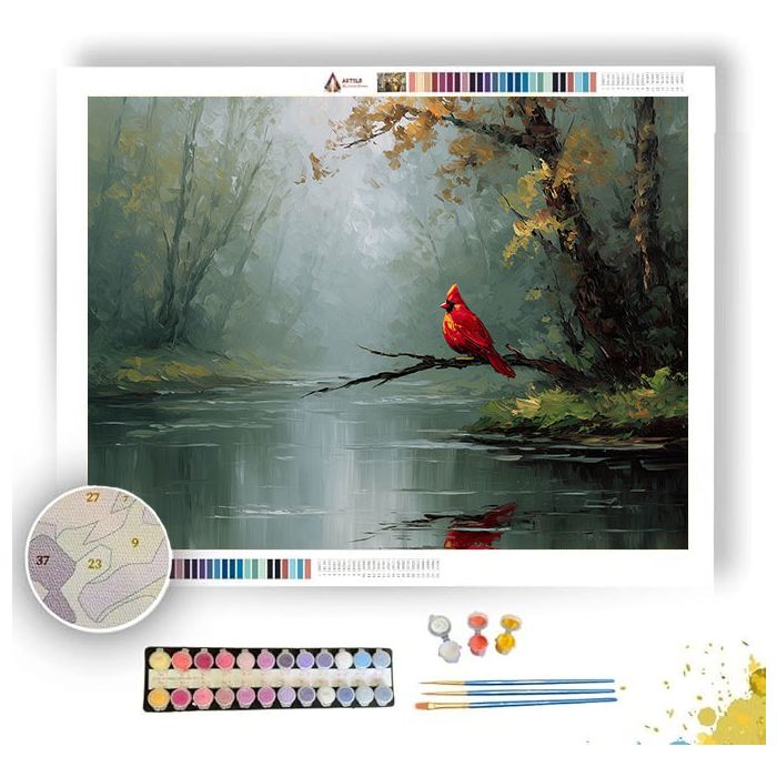 FOGGY POND - Paint by Numbers Full Kit