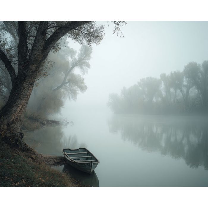 FOGGY RIVERBANK