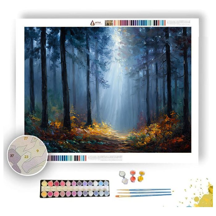 FOGGY WOODS - Paint by Numbers Full Kit