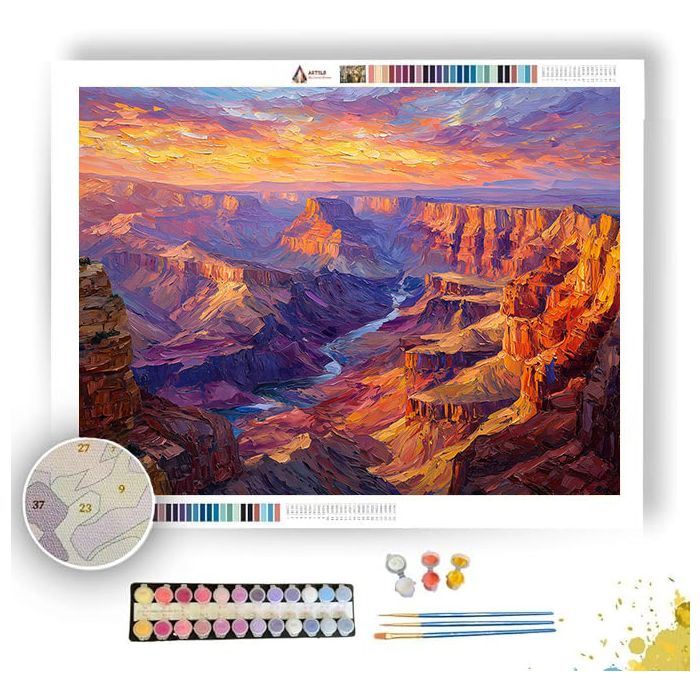 GRAND CANYON SUNRISE - Paint by Numbers Full Kit