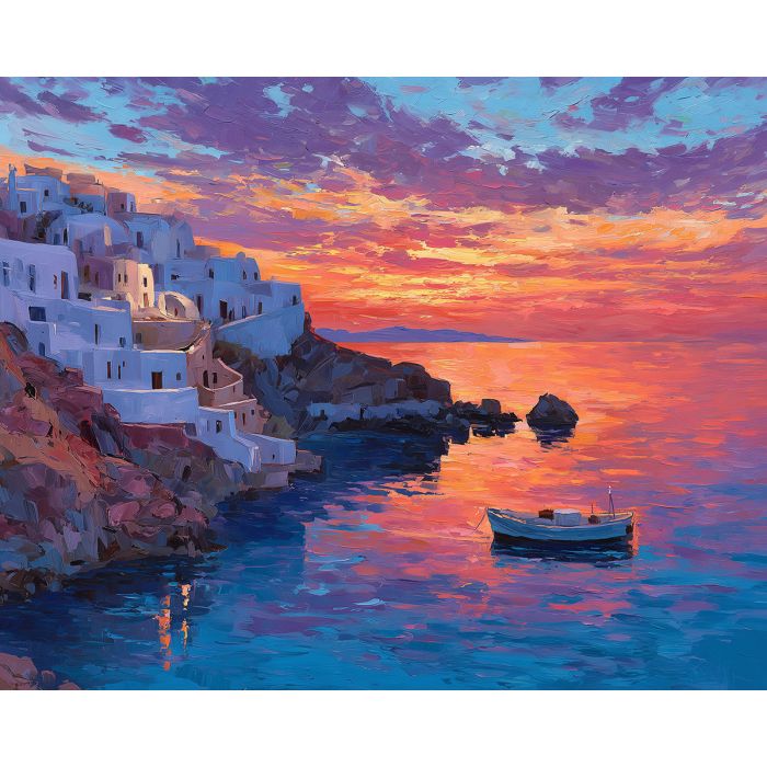 GREEK ISLAND SUNSET