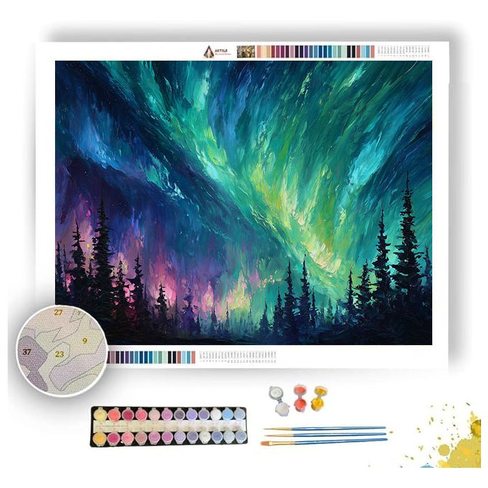 NORTHERN LIGHTS - Paint by Numbers Full Kit
