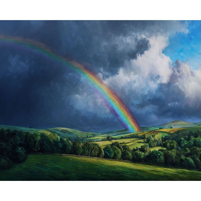 RAINBOW OVER THE COUNTRYSIDE