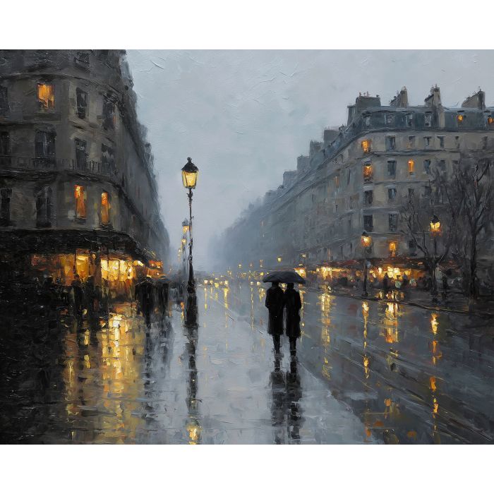 RAINY PARISIAN STREET