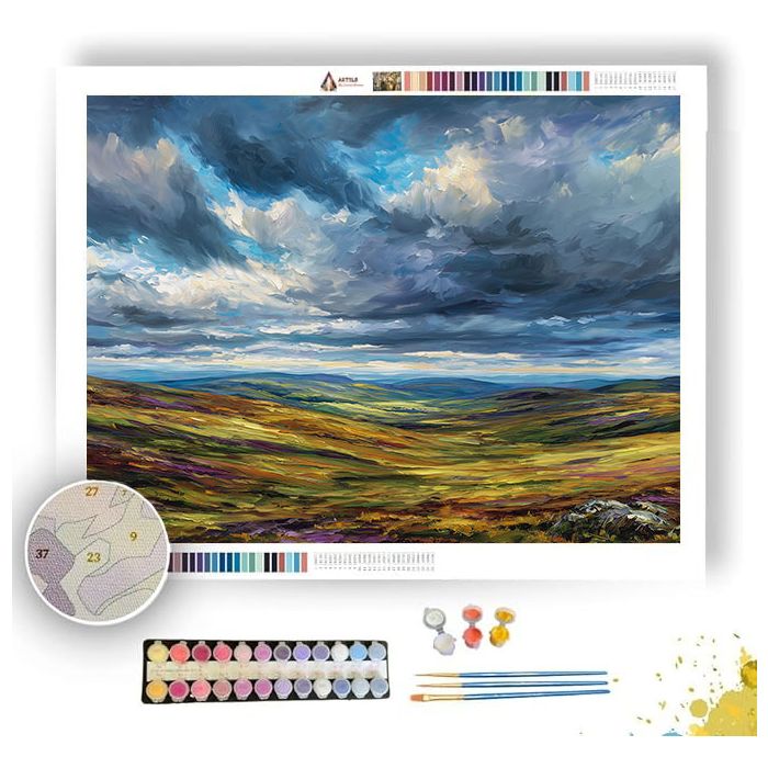 SCOTTISH MOORLAND - Paint by Numbers Full Kit