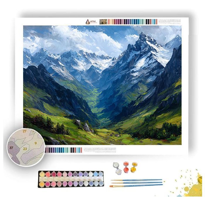 SWISS ALPS - Paint by Numbers Full Kit
